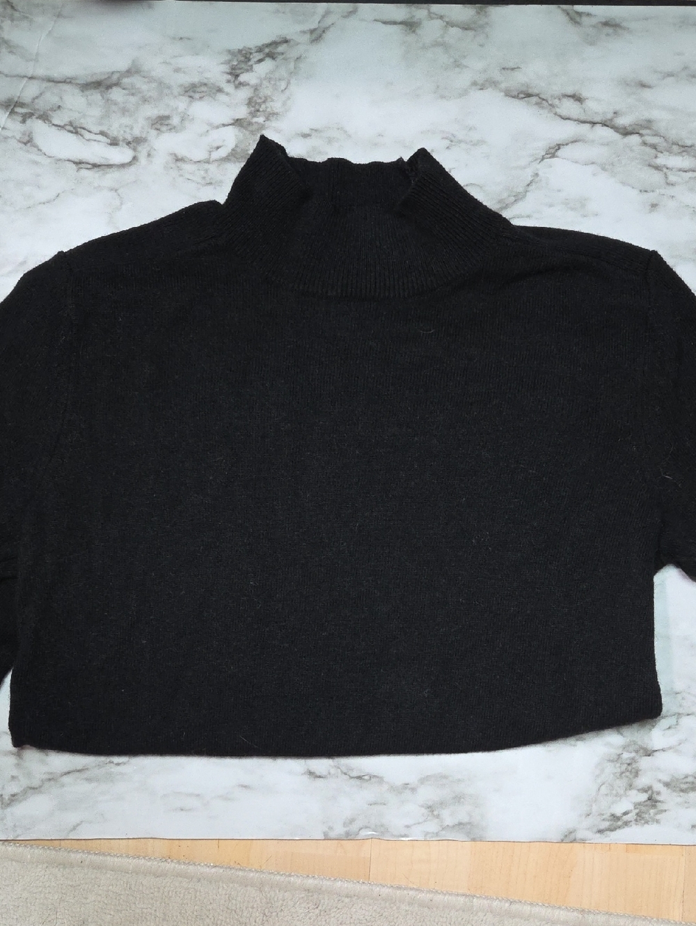 Banana Republic FLIPUCCI Black Turtleneck Sweater Wool/Cashmere